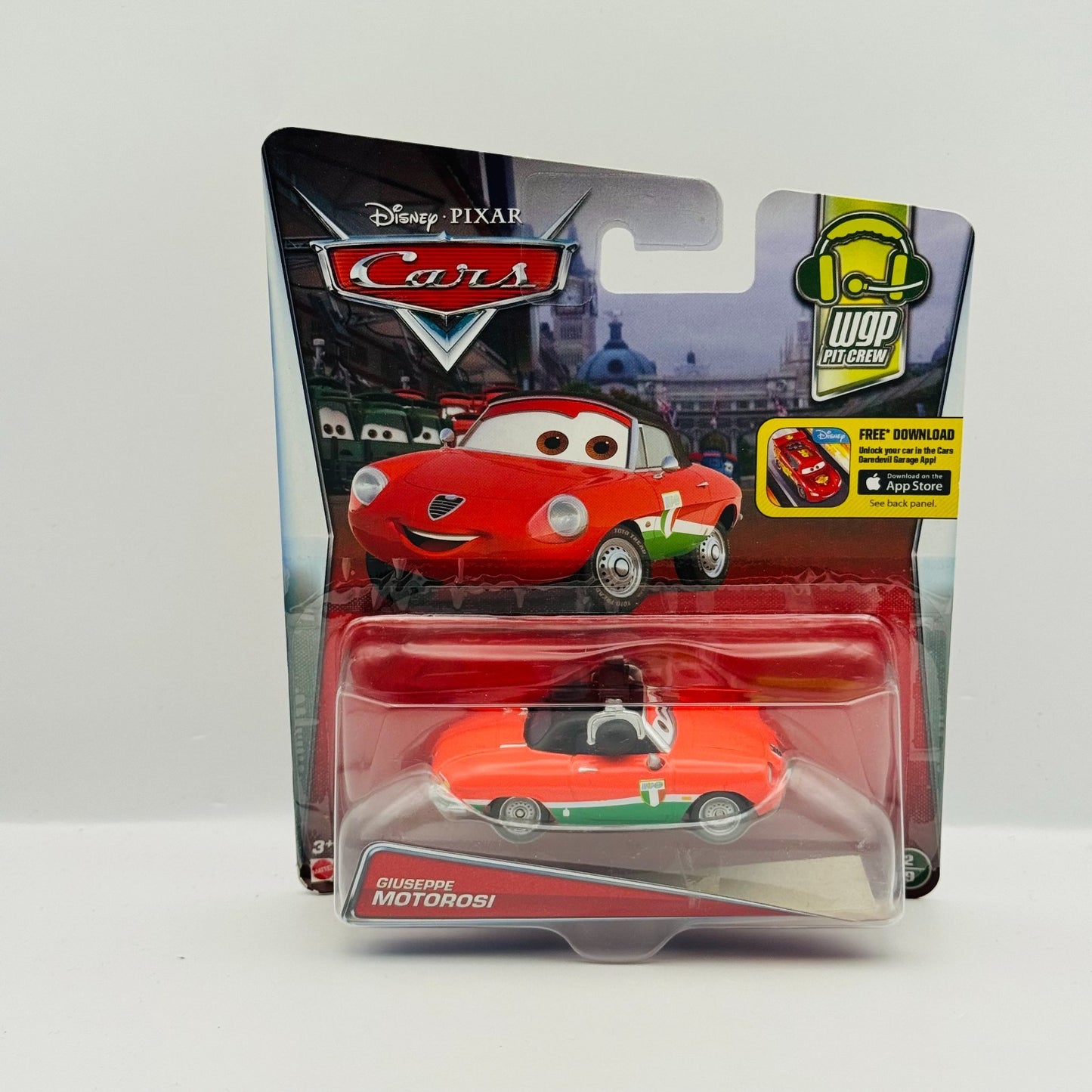 Disney Pixar Cars - GIUSEPPE MOTOROSI CHIEF WGP Pit Crew 2016 - 1:55 Diecast