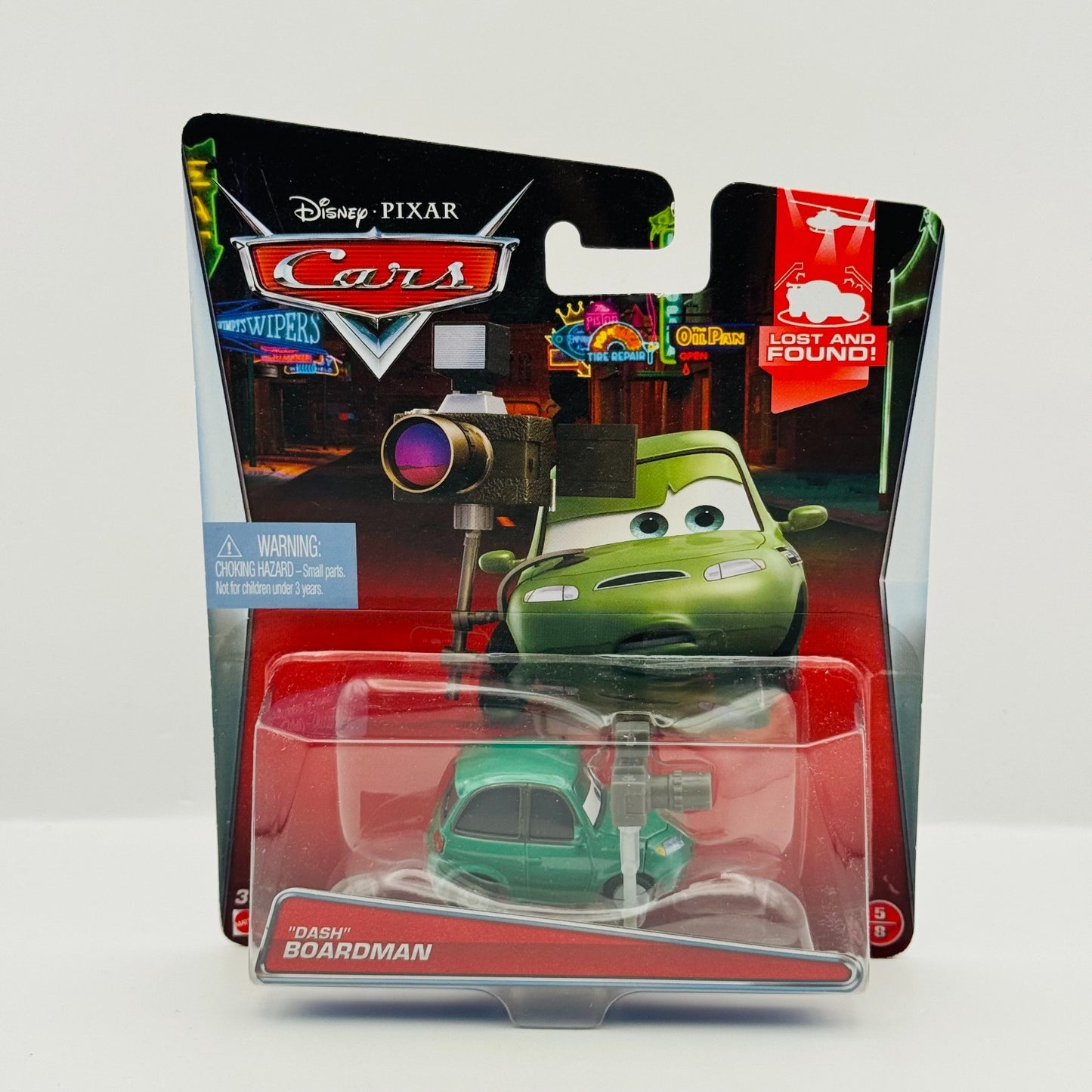 Disney Pixar Cars - DASH BOARDMAN Lost & Found 2015 - 1:55 Diecast