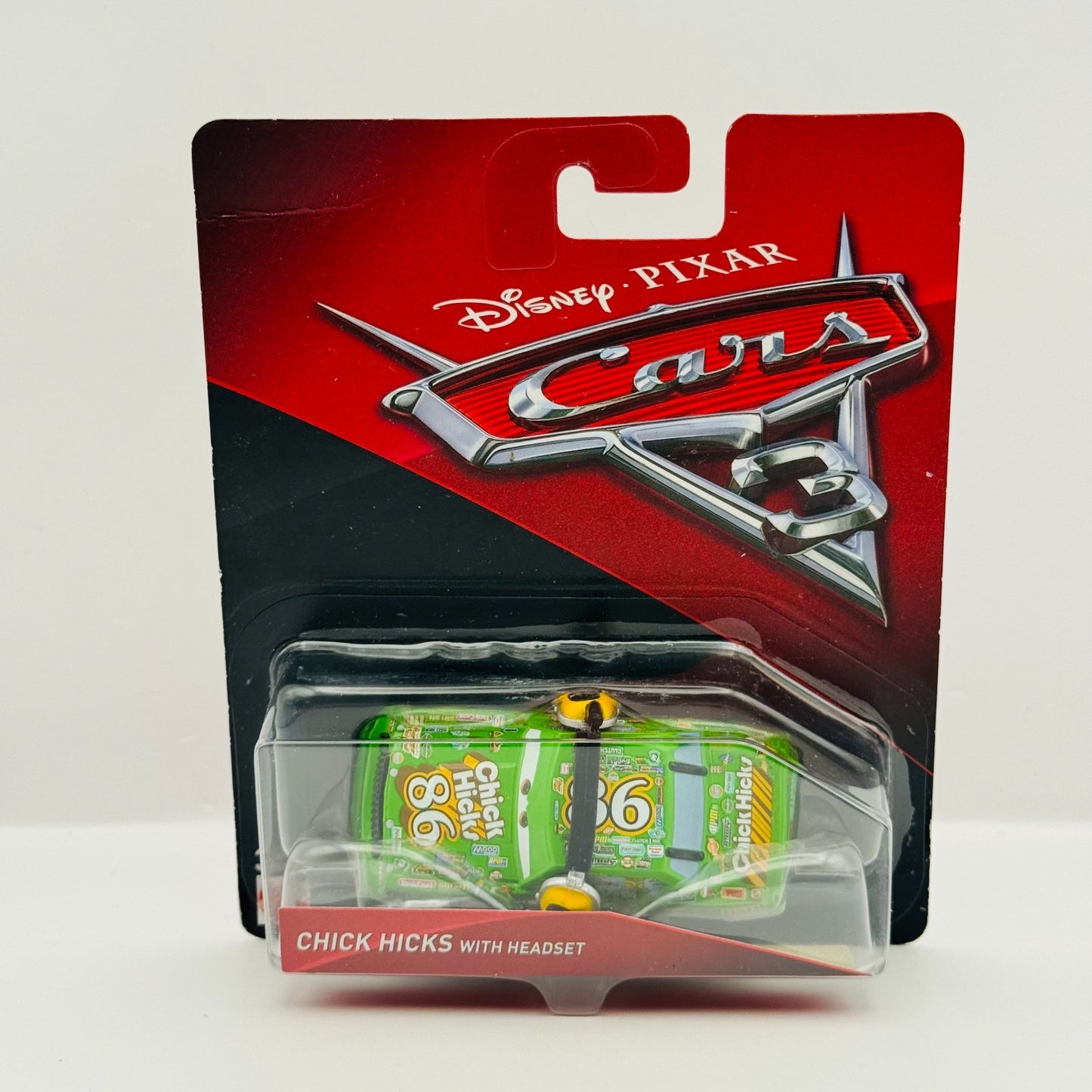 Disney Pixar Cars - CHICK HICKS WITH HEADSET Cars 3 2017 - 1:55 Diecast