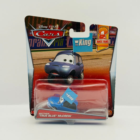 Disney Pixar Cars - MATTHEW TRUE BLUE MCCREW Race Fans 2016 - 1:55 Diecast