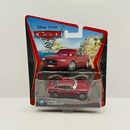 Disney Pixar Cars - CARLO MASERATI Cars 2 2011 - 1:55 Diecast