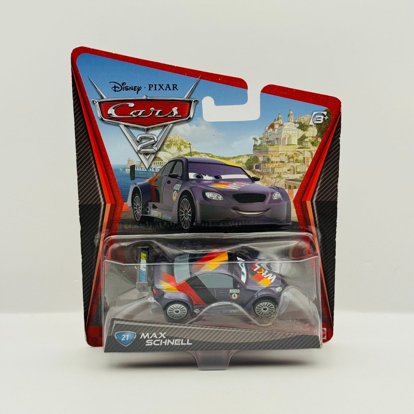 Disney Pixar Cars - MAX SCHNELL (MERCEDES C CLASS) Cars 2 2011 - 1:55 Diecast