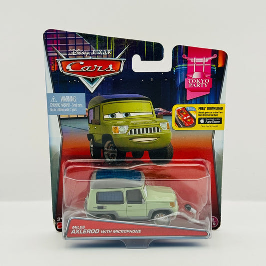 Disney Pixar Cars - MILES AXLEROD WITH MICROPHONE Tokyo Party 2015 -1:55 Diecast