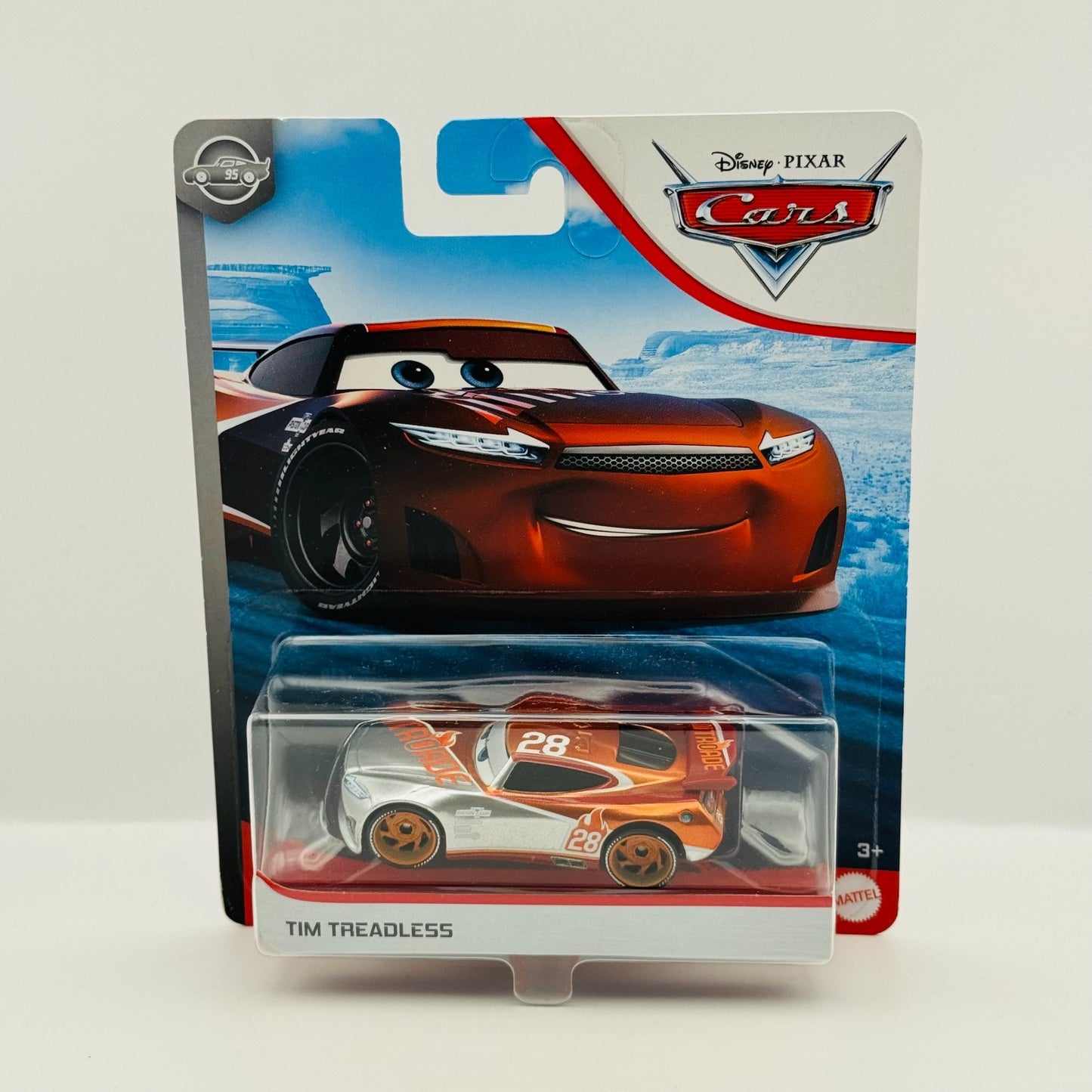 Disney Pixar Cars METALLIC SILVER TIM TREADLESS Scavenger Hunt 2020 1:55 Diecast