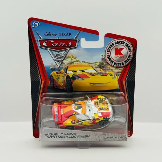 Disney Pixar Cars - SILVER MIGUEL CAMINO WITH METALLIC FINISH 2012- 1:55 Diecast
