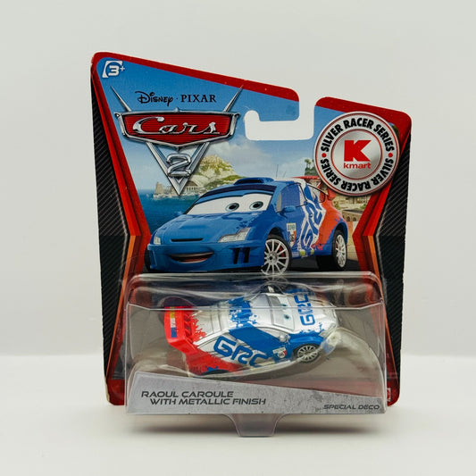 Disney Pixar Cars - SILVER RAOUL CAROULE WITH METALLIC FINISH 2012- 1:55 Diecast