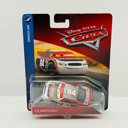 Disney Pixar Cars - T.G. CASTLENUT RE-VOLTING Dinoco 400 2018 - 1:55 Diecast