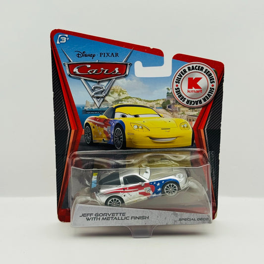 Disney Pixar Cars - SILVER JEFF GORVETTE WITH METALLIC FINISH 2012- 1:55 Diecast