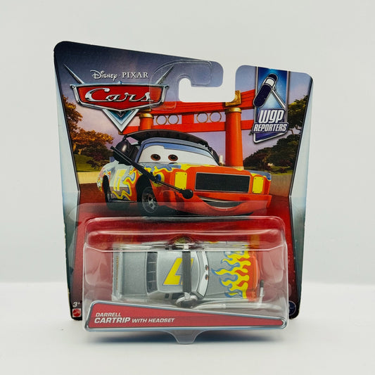 Disney Pixar Cars - DARRELL CARTRIP WITH HEADSET WGP Reporters 2017 1:55 Diecast