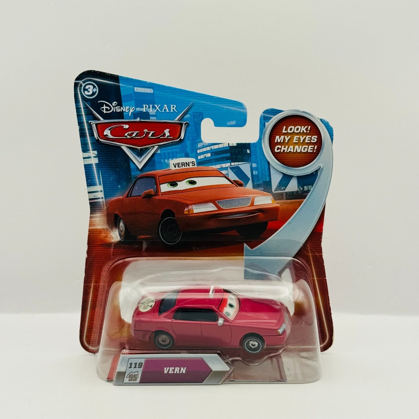 Disney Pixar Cars - LENTICULAR VERN TAXI My Eyes Change 2010 - 1:55 Diecast