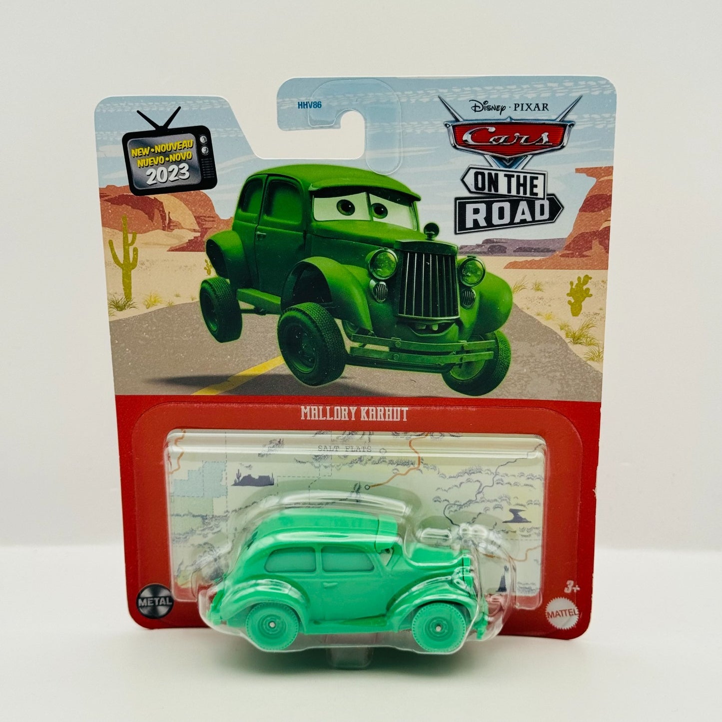 Disney Pixar Cars - MALLORY KARRHUT GHOST On The Road 2023 - 1:55 Diecast