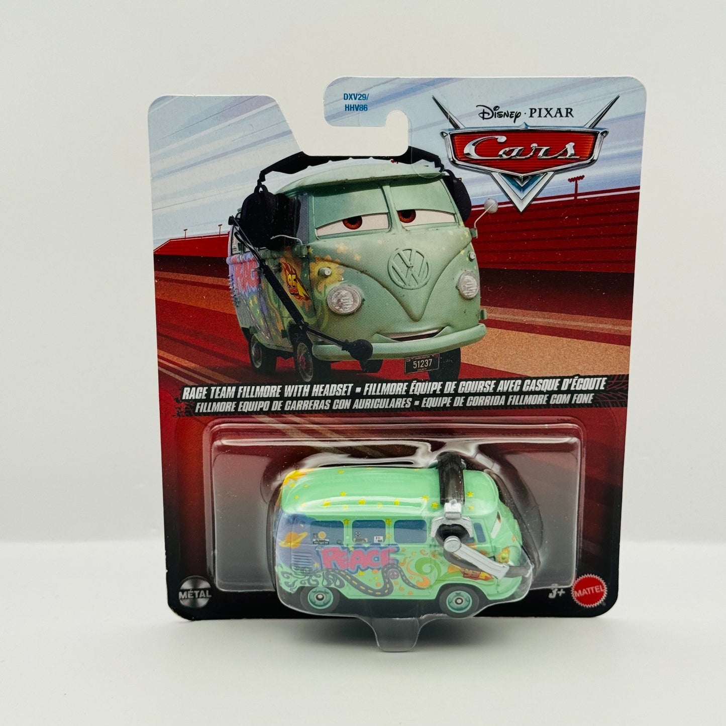 Disney Pixar Cars - RACE TEAM FILLMORE WITH HEADSET Cars 2 2026 - 1:55 Diecast