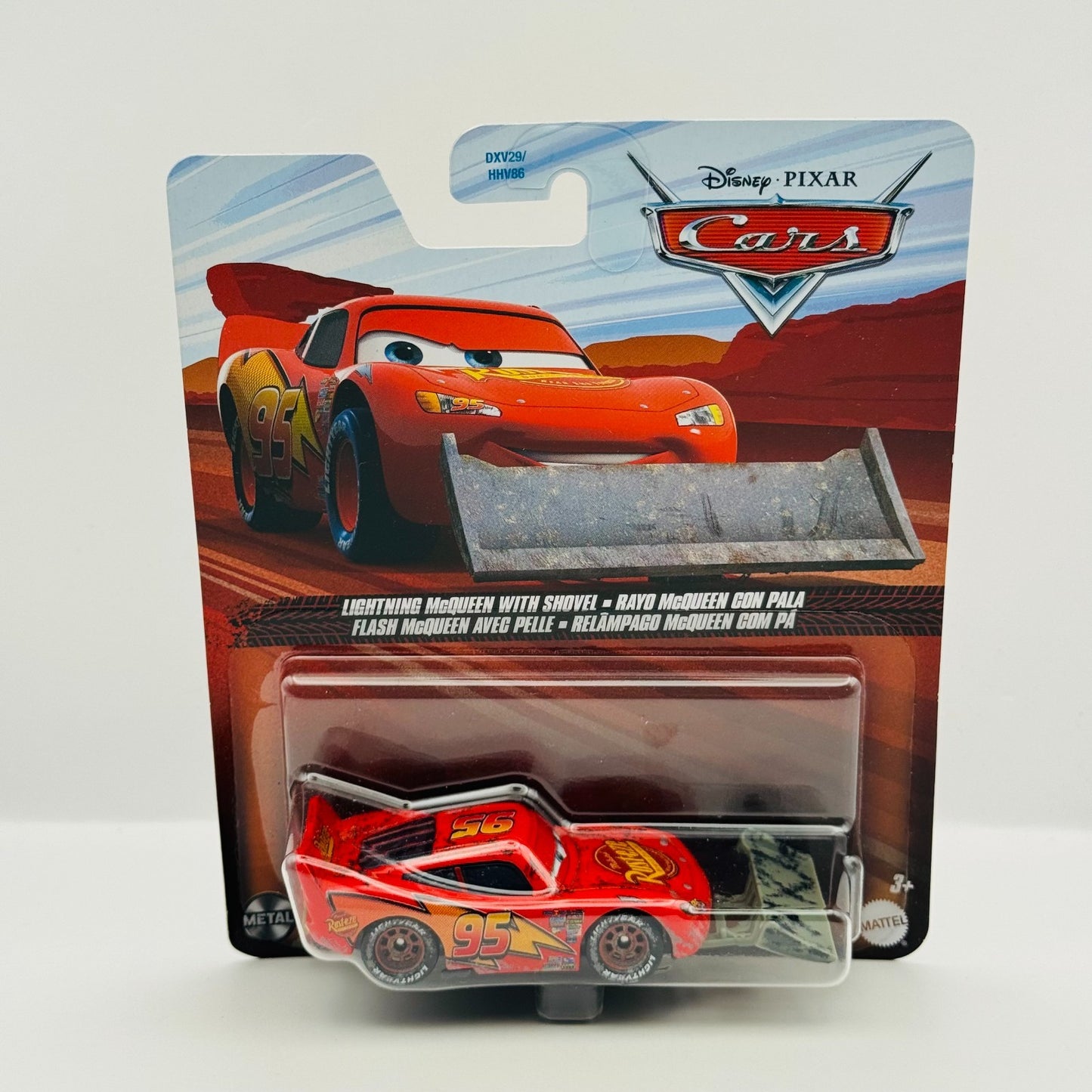 Disney Pixar Cars - LIGHTNING MCQUEEN WITH SHOVEL 2025 - 1:55 Diecast