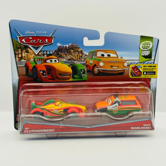 Disney Pixar Cars - RIP CLUTCHGONESKI & BRIAN GAERLOOSKI CREW CHIEF 1:55 Diecast