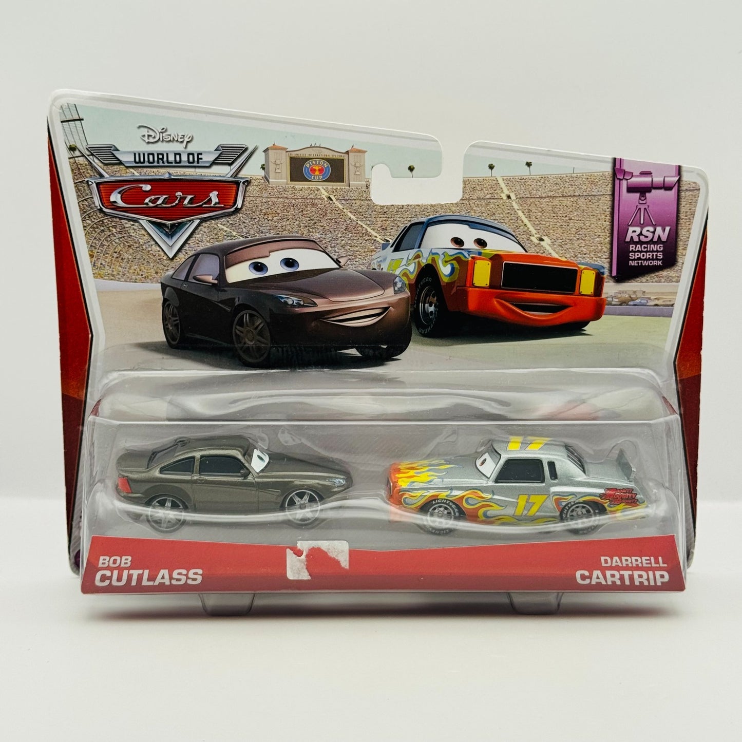 Disney Pixar Cars - BOB CUTLASS & DARRELL CARTRIP Piston Cup 2013 - 1:55 Diecast