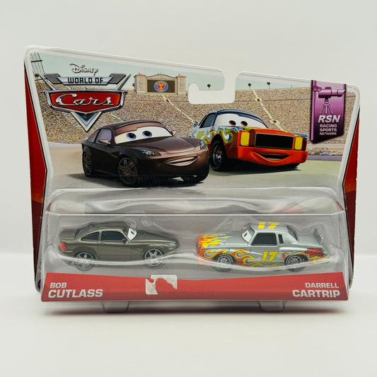 Disney Pixar Cars - BOB CUTLASS & DARRELL CARTRIP Piston Cup 2013 - 1:55 Diecast
