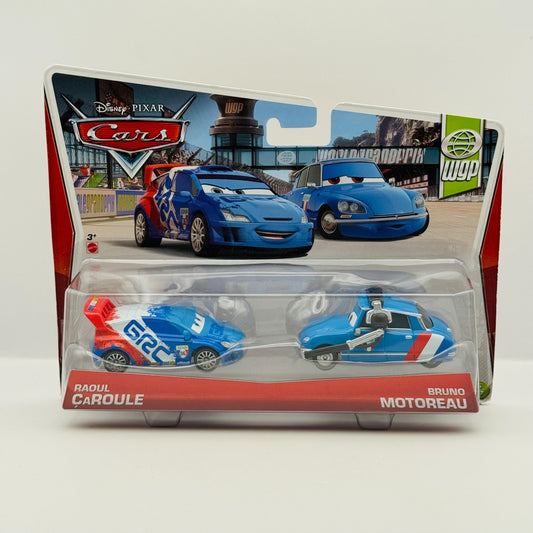 Disney Pixar Cars - RAOUL CAROULE & BRUNO MOTOREAU CREW CHIEF 2013- 1:55 Diecast