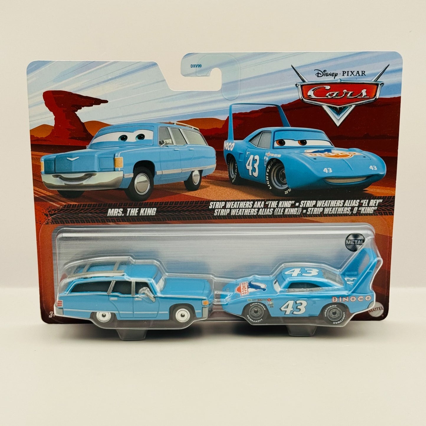 Disney Pixar Cars - MRS THE KING & THE KING STRIP WEATHERS 2022 - 1:55 Diecast