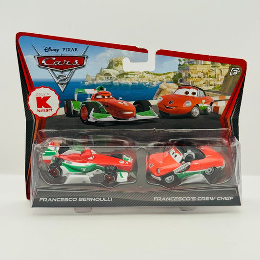 Disney Pixar Cars - FRANCESCO BERNOULLI & GIUSEPPE MOTOROSI Cars 2- 1:55 Diecast