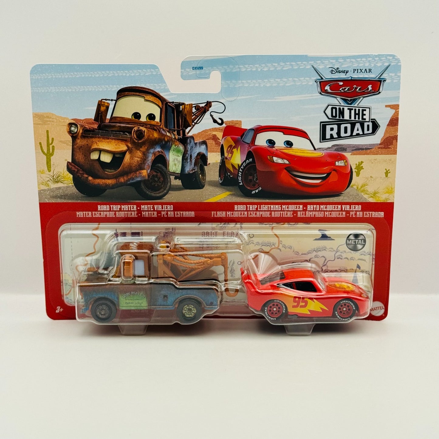Disney Pixar Cars - ROAD TRIP MATER & MCQUEEN On The Road 2022 - 1:55 Diecast