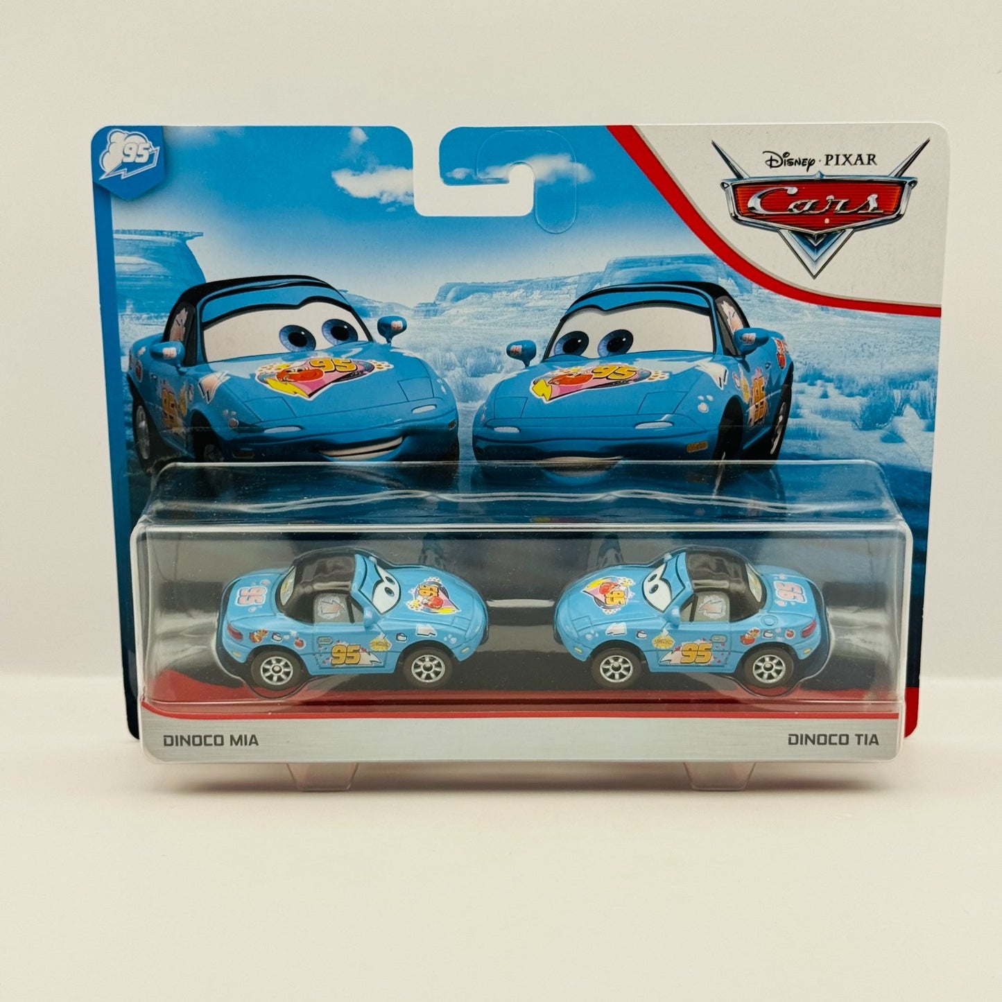 Disney Pixar Cars - DINOCO MIA & TIA Dinoco Dream Blue Desert 2020- 1:55 Diecast