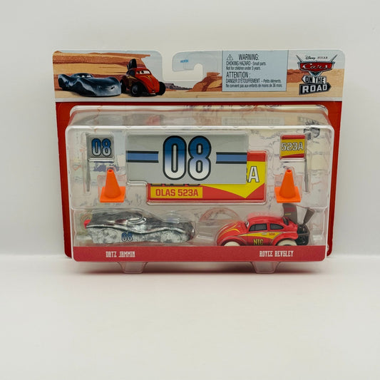 Disney Pixar Cars - ACCESSORY DATZ JAMMIN & ROYCE REVSLEY - 1:55 Diecast