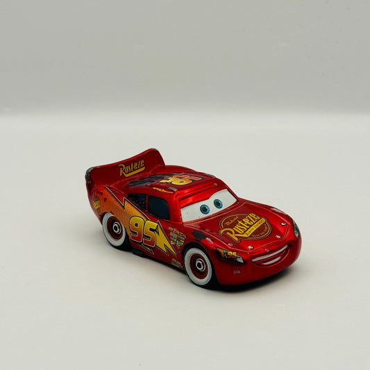 Disney Pixar Cars - LIGHTNING MCQUEEN MIT AUFKLEBERN German Promo - 1:55 Diecast