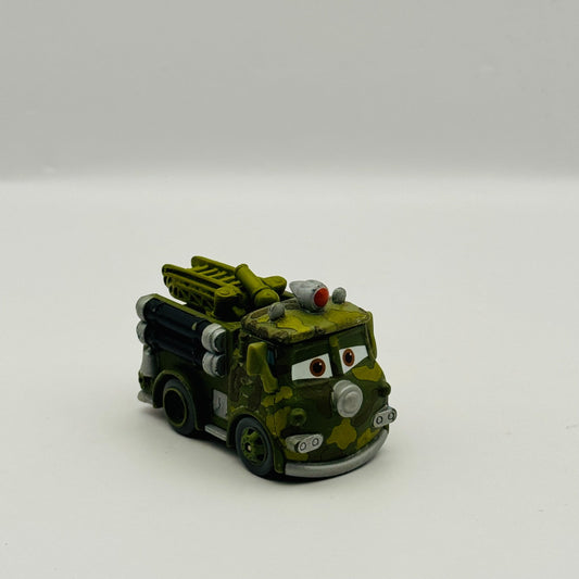 Disney Pixar Cars - Mini Adventures CAMO RED FIRETRUCK - Sarge’s Boot Camp