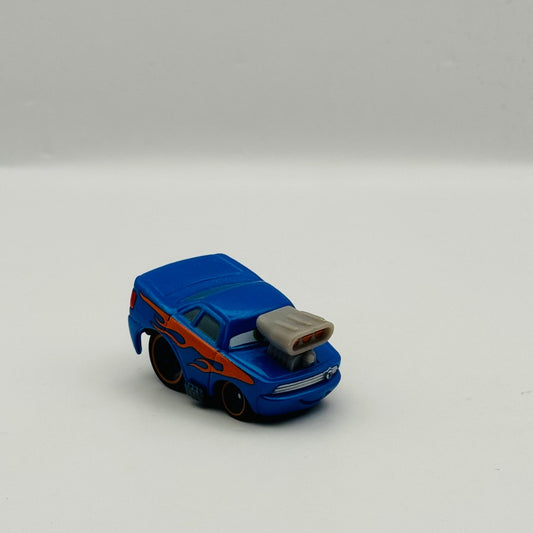 Disney Pixar Cars - Mini Adventures BLUE SNOT ROD WITH FLAMES - Race Rods