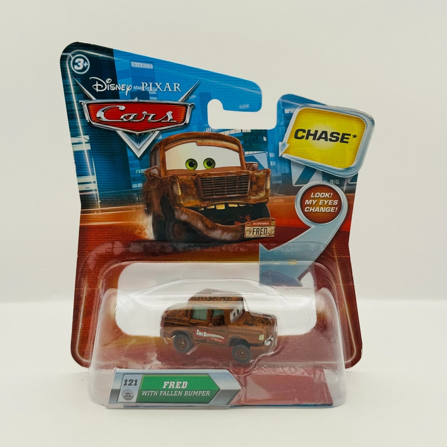 Disney Pixar Cars - FRED WITH FALLEN BUMPER *CHASE* 2010 - 1:55 Diecast