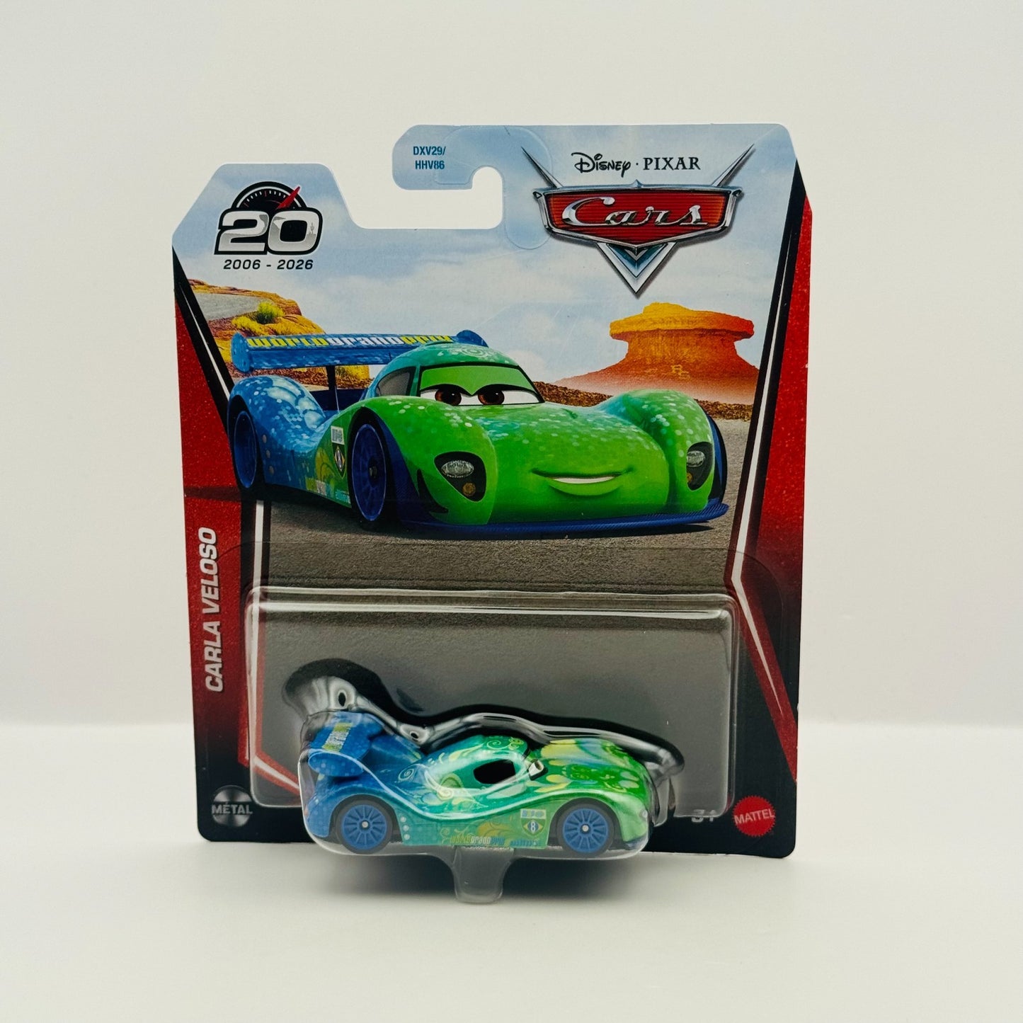 Disney Pixar Cars - CARLA VELOSO WGP 20TH 2026 - 1:55 Diecast