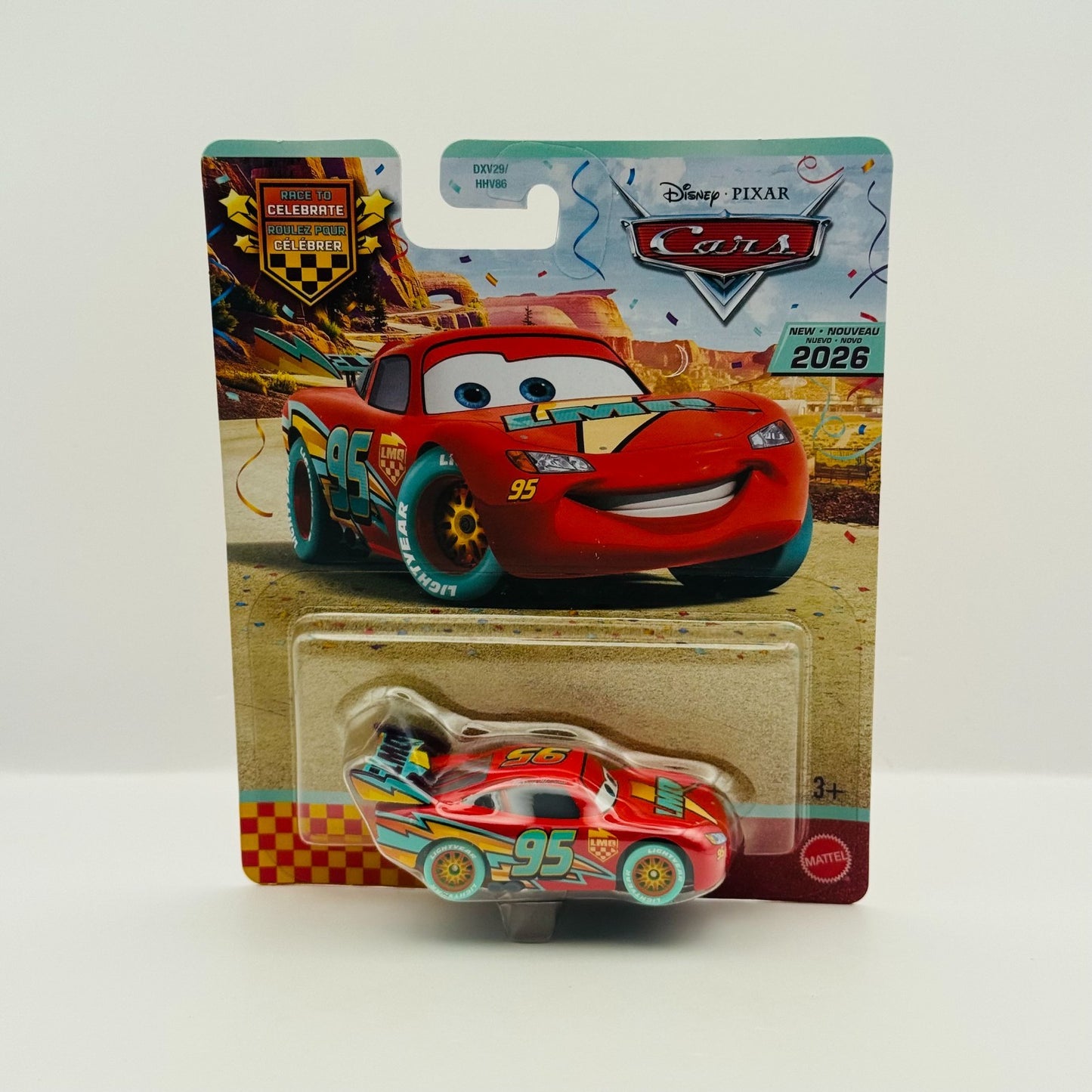 Disney Pixar Cars - RACE TO CELEBRATE LIGHTNING MCQUEEN 20TH 2026 - 1:55 Diecast