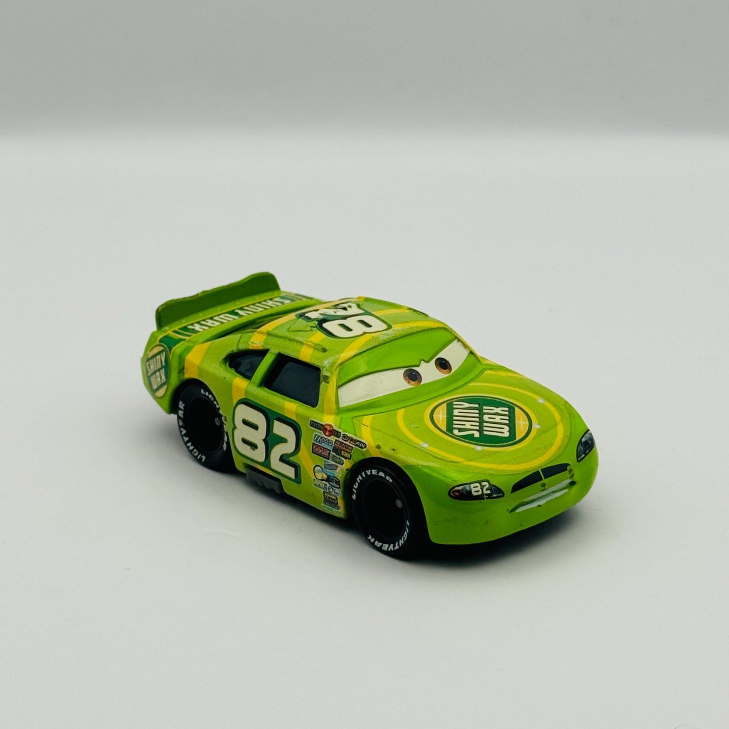 Disney Pixar Cars - SHINY WAX DARREN LEADFOOT Piston Cup Racer - 1:55 Diecast