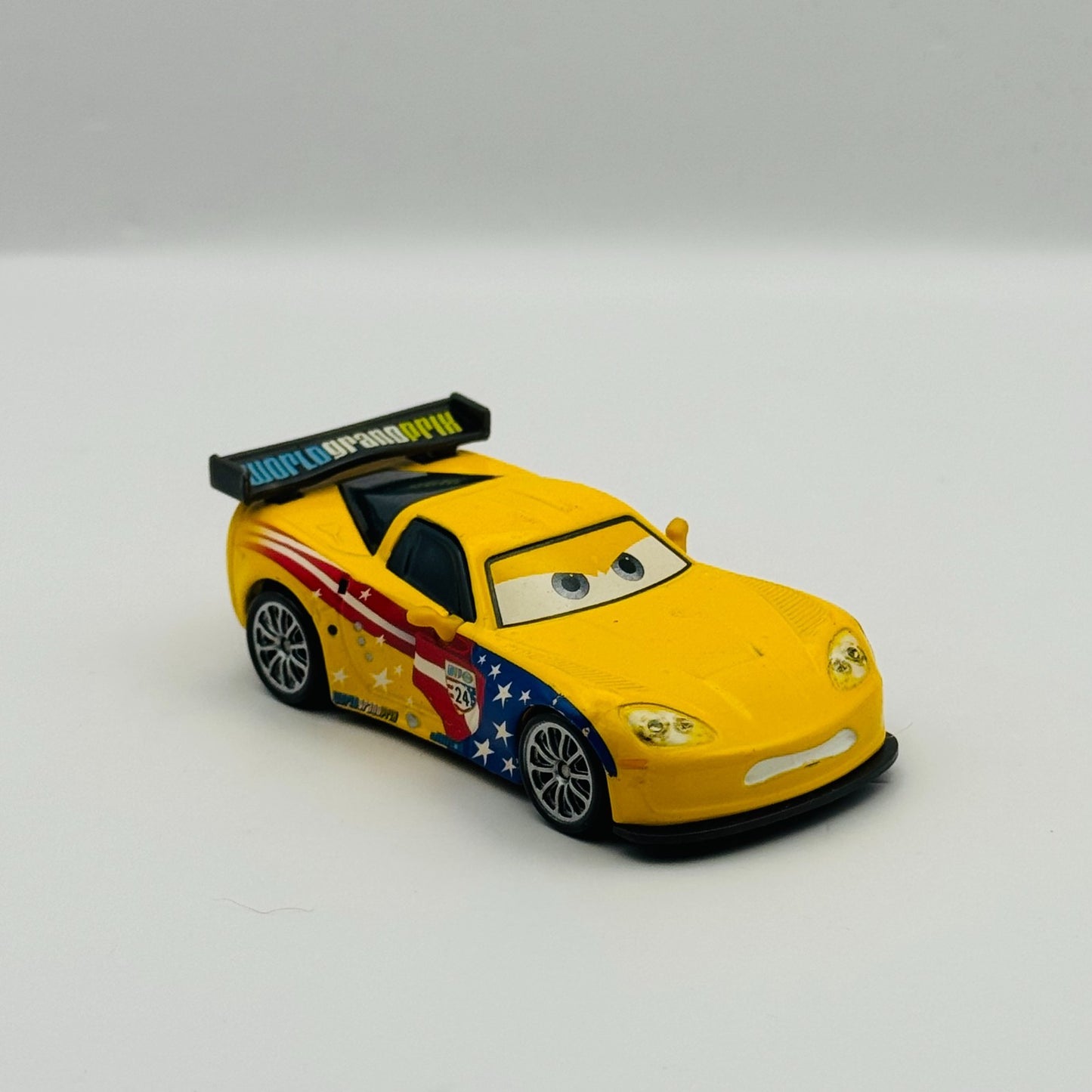 Disney Pixar Cars - JEFF GORVETTE (CORVETTE) WGP Cars 2 2011 - 1:55 Diecast