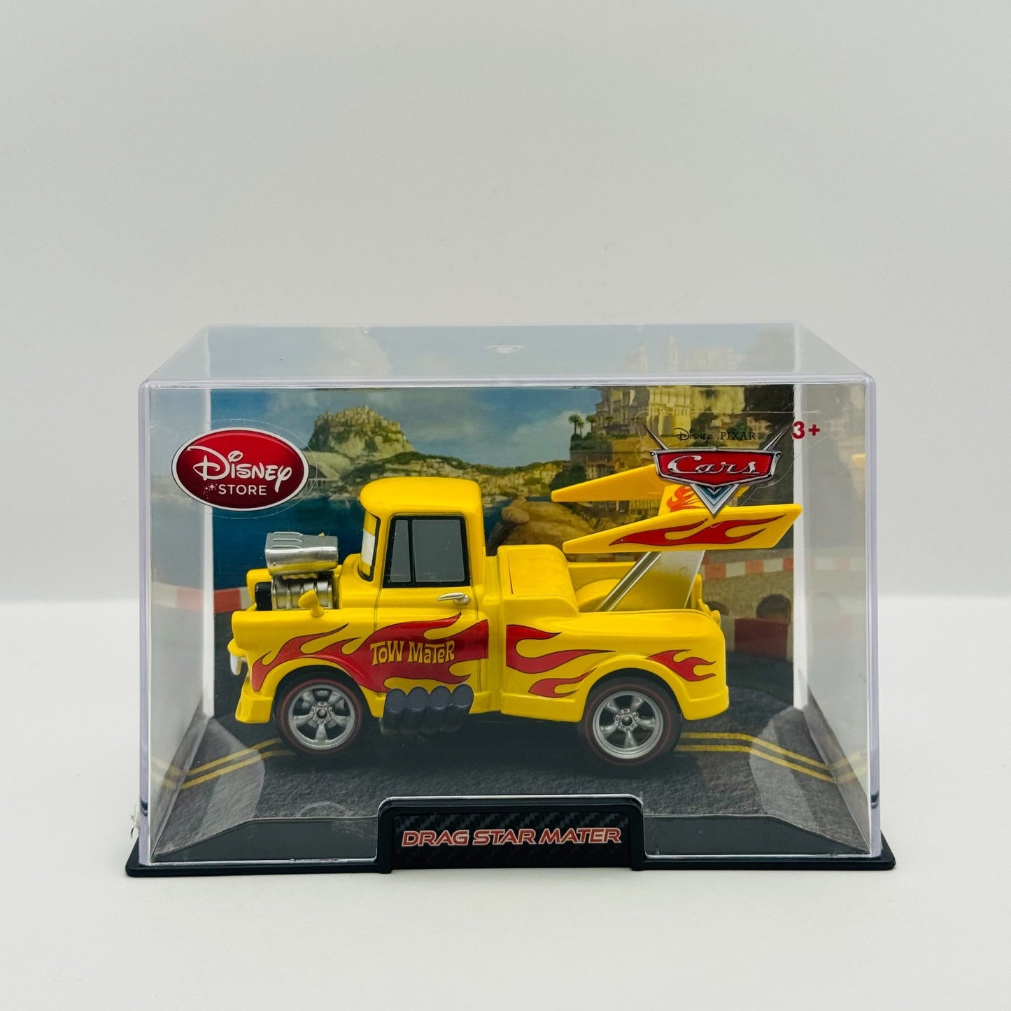 Disney Pixar Cars - DRAG STAR MATER FUNNY CAR HOT ROD Disney Store -1:43 Diecast
