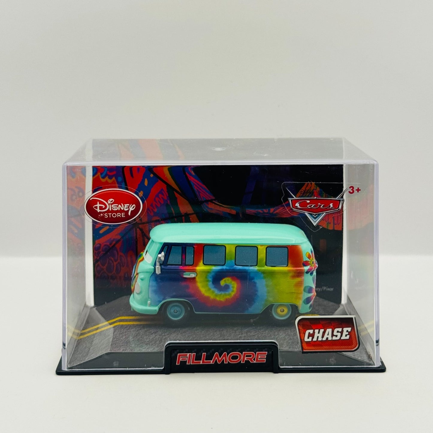 Disney Pixar Cars - TIE-DYE FILLMORE *CHASE* Disney Store - 1:43 Diecast