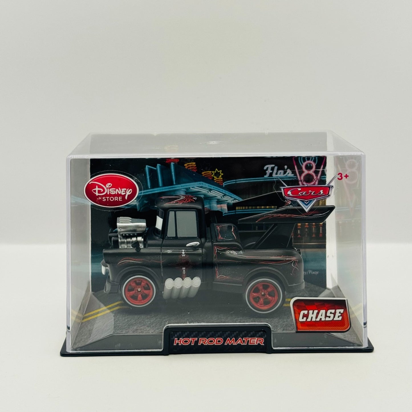 Disney Pixar Cars - BLACK PINSTRIPE HOT ROD MATER Disney Store - 1:43 Diecast