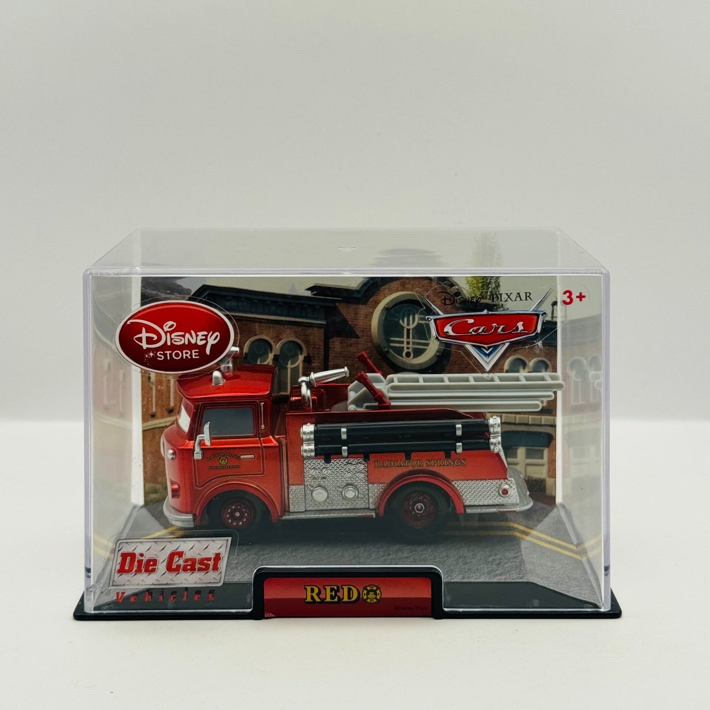 Disney Pixar Cars - METALLIC RED CHASE Disney Store Case 2010 RARE -1:43 Diecast