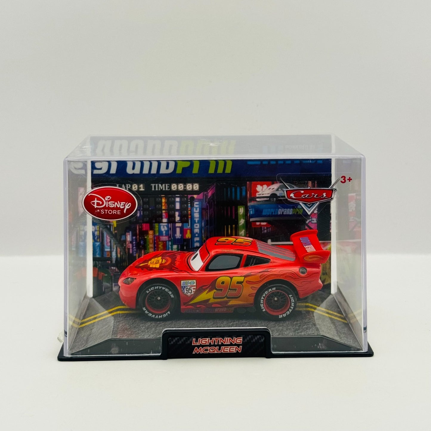 Disney Pixar Cars - WGP LIGHTNING MCQUEEN CARS 2 Disney Store - 1:43 Diecast
