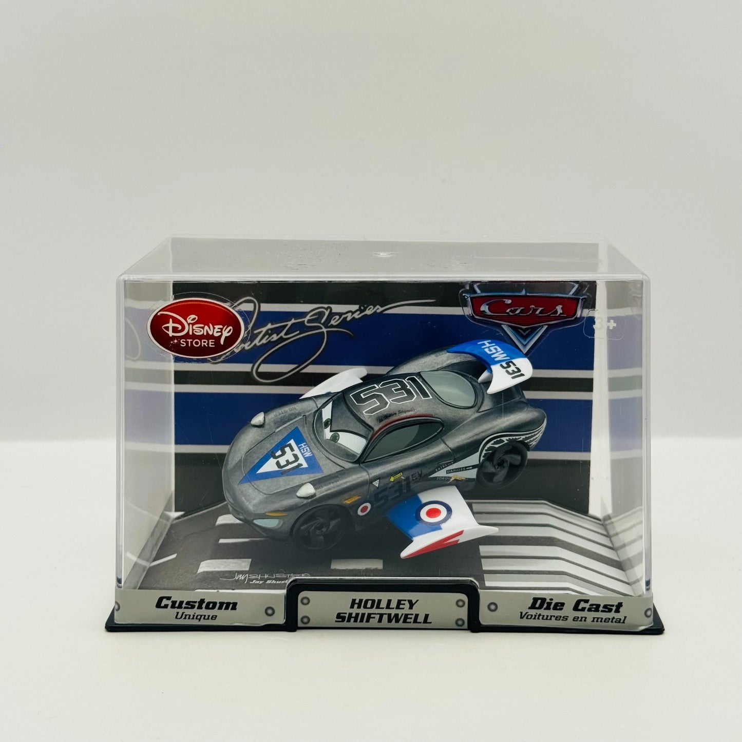 Disney Pixar Cars - ARTIST SERIES HOLLEY JAY SHUSTER Disney Store - 1:43 Diecast