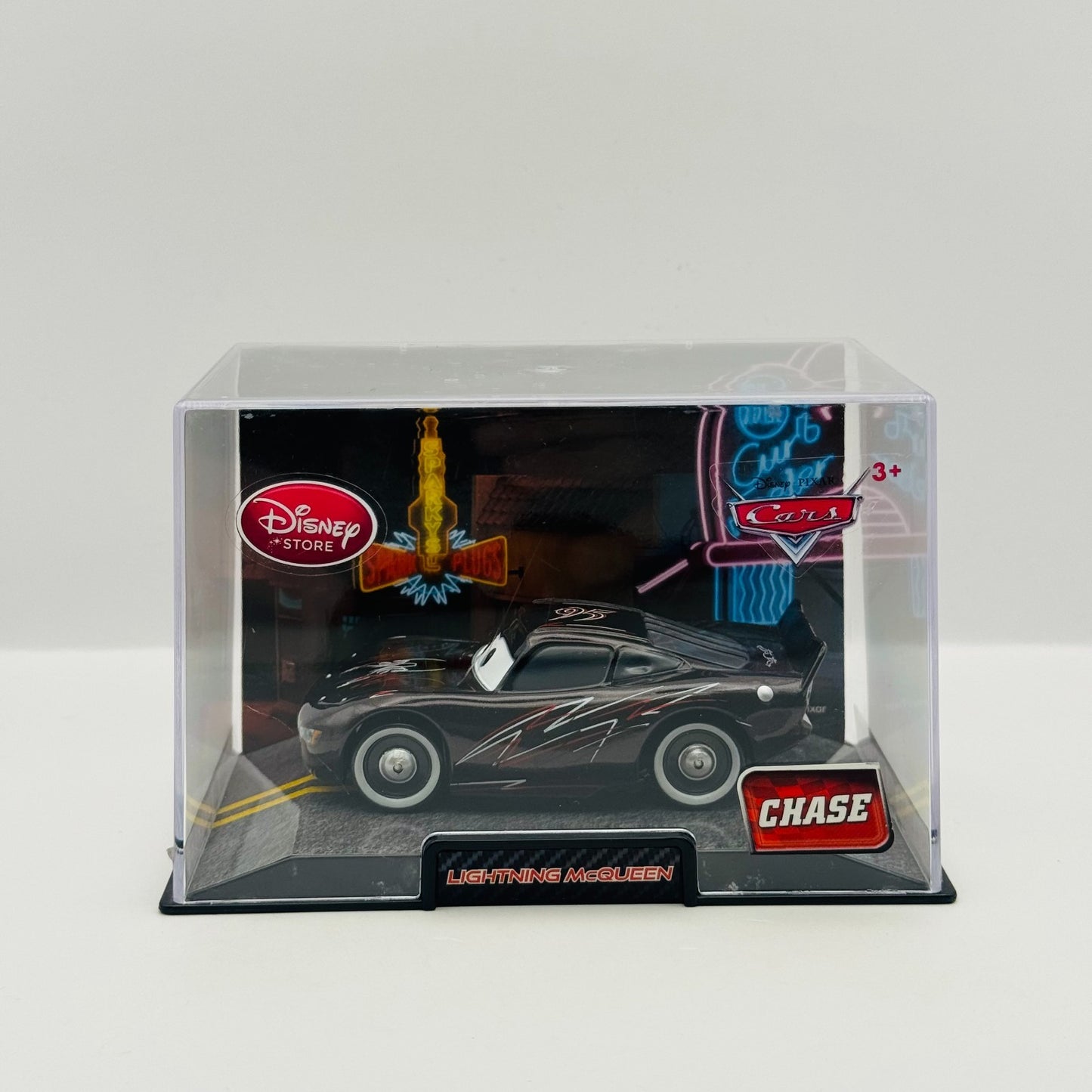 Disney Pixar Cars - BLACK PINSTRIPE MCQUEEN Disney Store - 1:43 Diecast