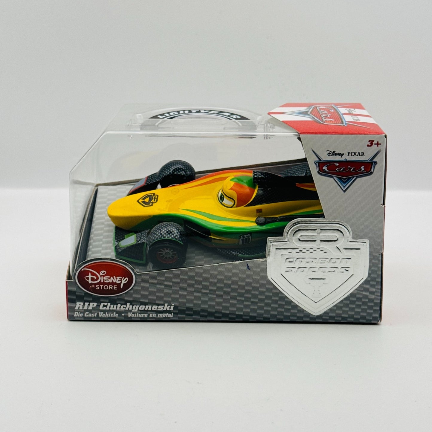 Disney Pixar Cars - CARBON RACER RIP CLUTCHGONESKI Disney Store - 1:43 Diecast