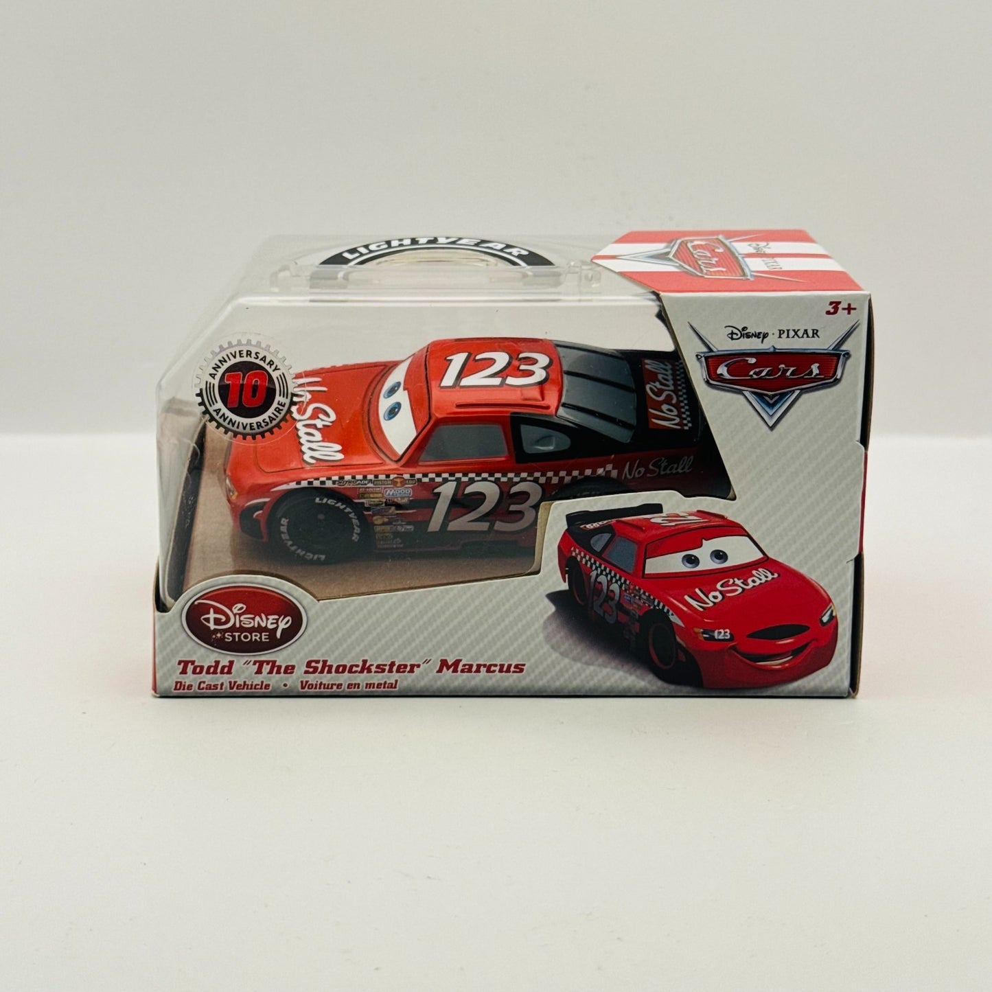 Disney Pixar Cars - TODD MARCUS NO STALL Disney Store - 1:43 Diecast