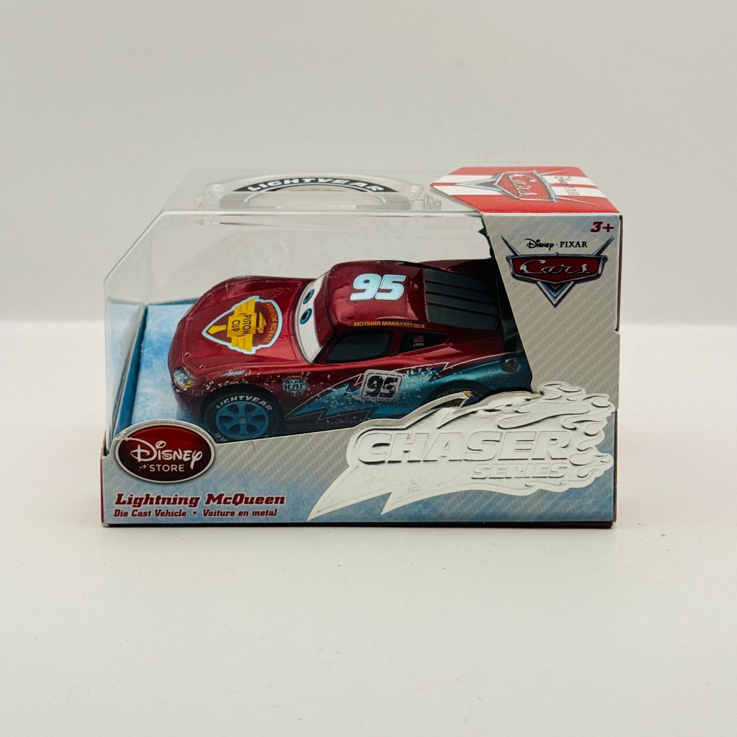 Disney Pixar Cars - METALLIC ICE RACER MCQUEEN Disney Store - 1:43 Diecast