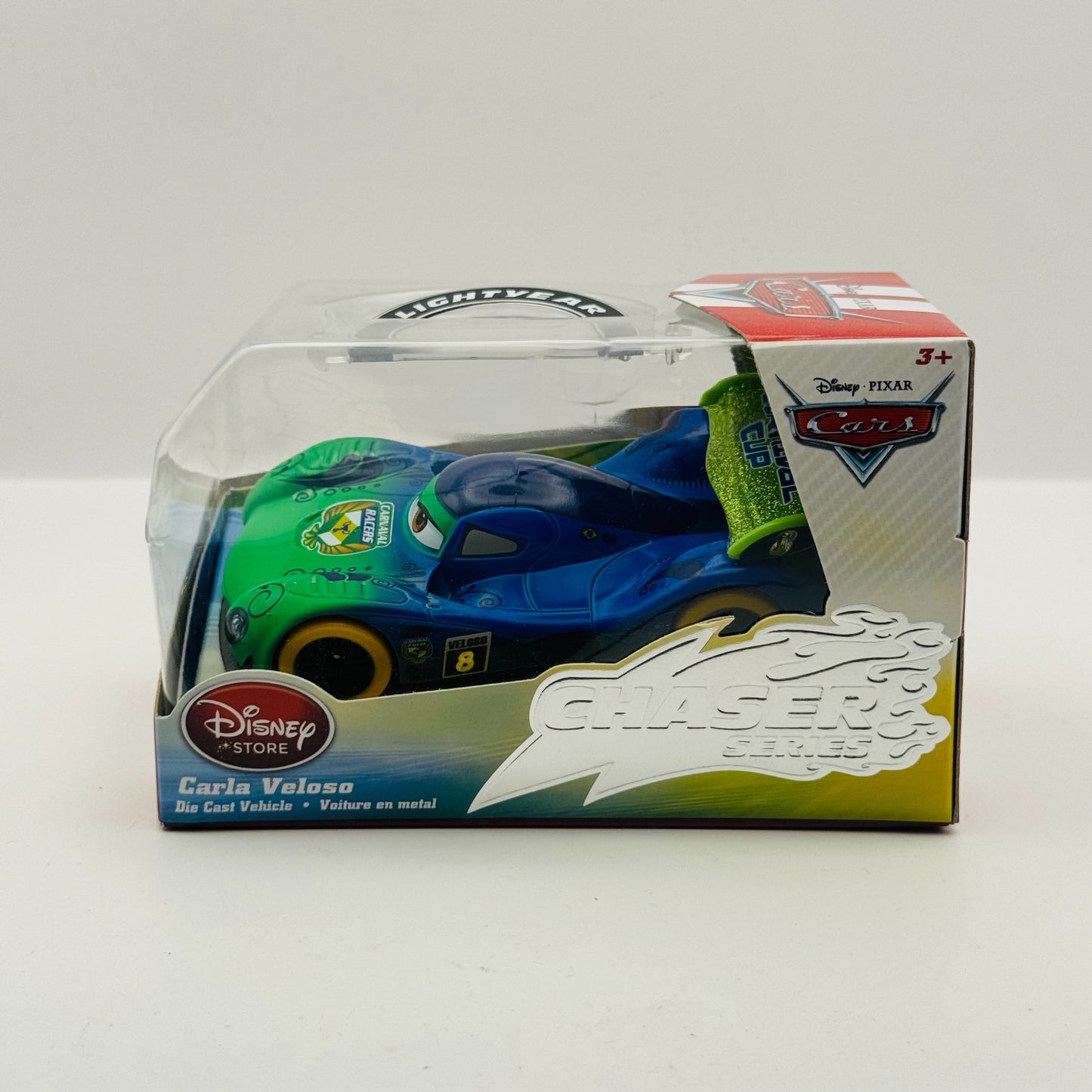 Disney Pixar Cars - CARNIVAL CUP CARLA VELOSO Disney Store - 1:43 Diecast