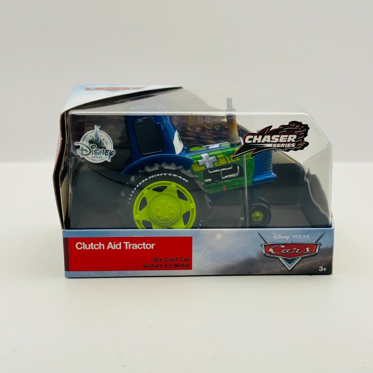 Disney Pixar Cars - CLUTCH AID RACING TRACTOR Disney Store - 1:43 Diecast