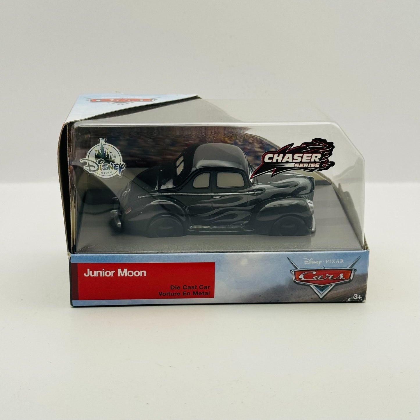 Disney Pixar Cars - HOT ROD JUNIOR MOON WITH FLAMES Disney Store - 1:43 Diecast