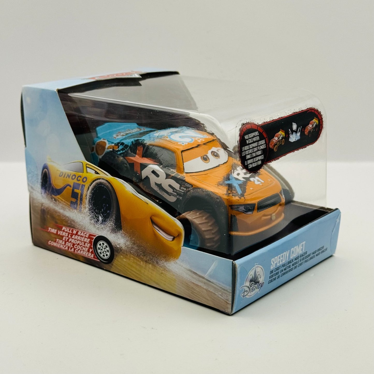 Disney Pixar Cars - XRS MUD RACING SPEEDY COMET Disney Store - 1:43 Diecast