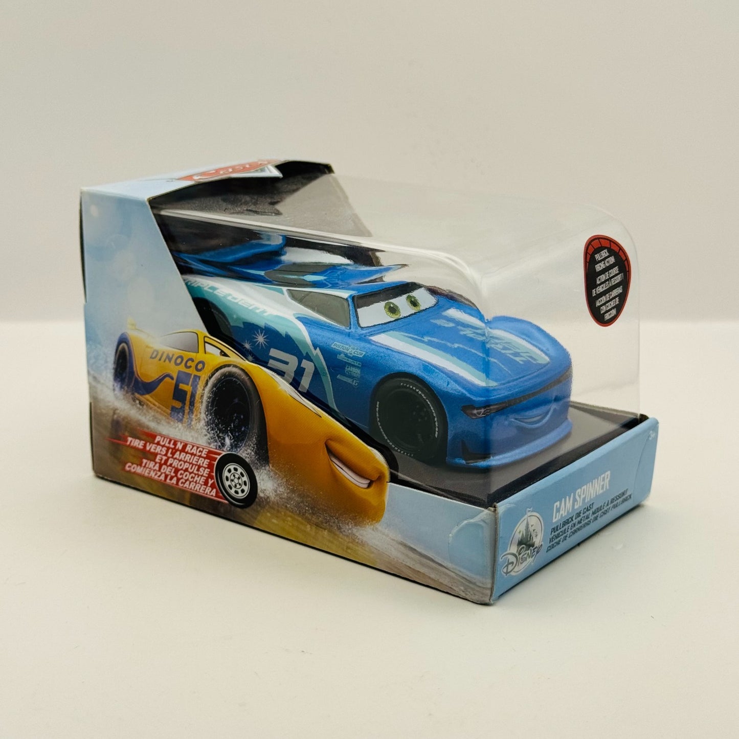 Disney Pixar Cars - CAM SPINNER TRIPLE DENT Disney Store - 1:43 Diecast