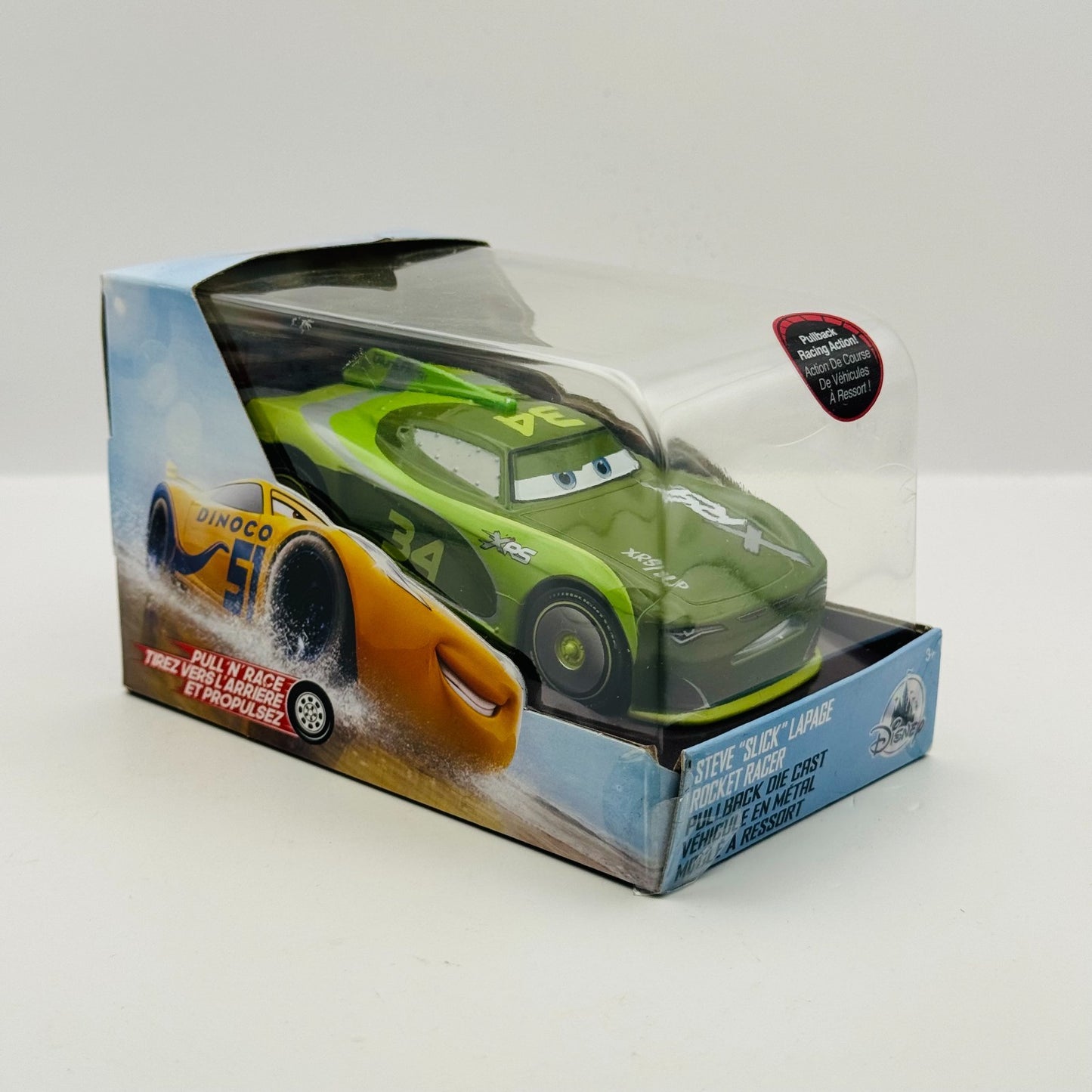 Disney Pixar Cars - STEVE SLICK LAPAGE ROCKET RACER Disney Store - 1:43 Diecast